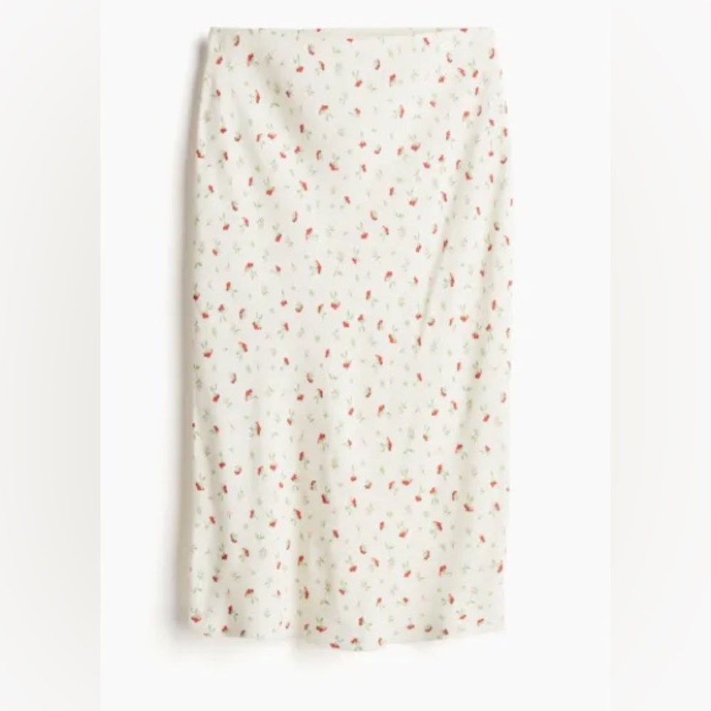 H&M Cream Floral Skirt sz XL
